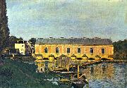 Alfred Sisley Maschinenhaus der Pumpe in Marly Sweden oil painting artist